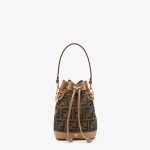 FENDI Mon Tresor Brown FF fabric mini-bag